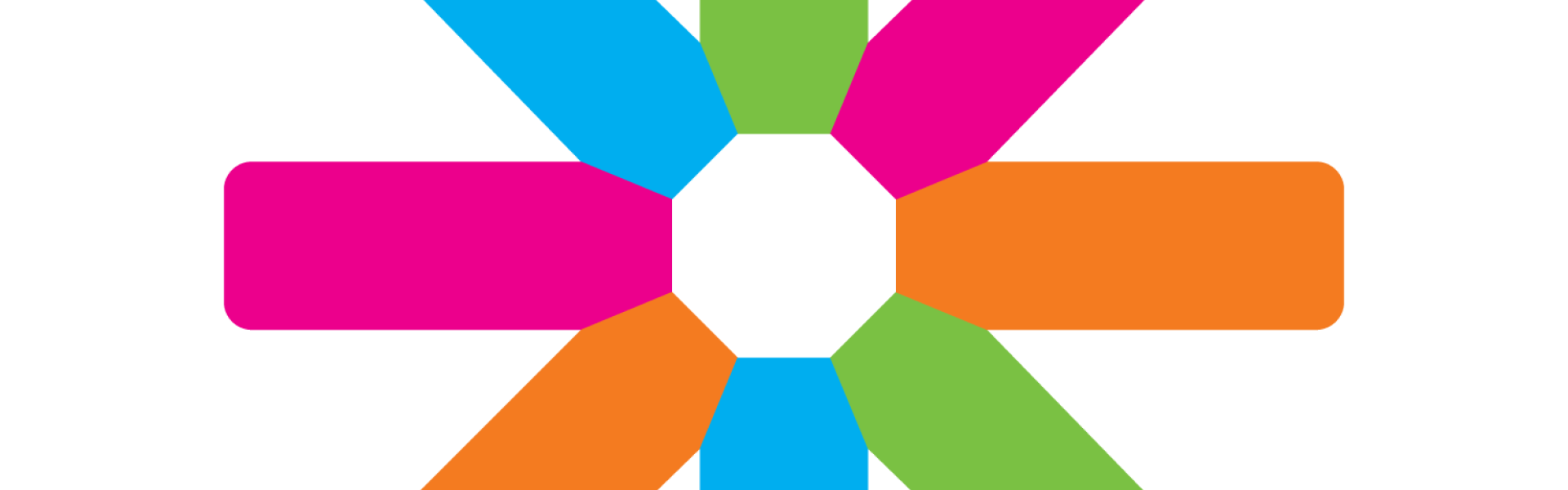 Logo of ESN. Colorful star